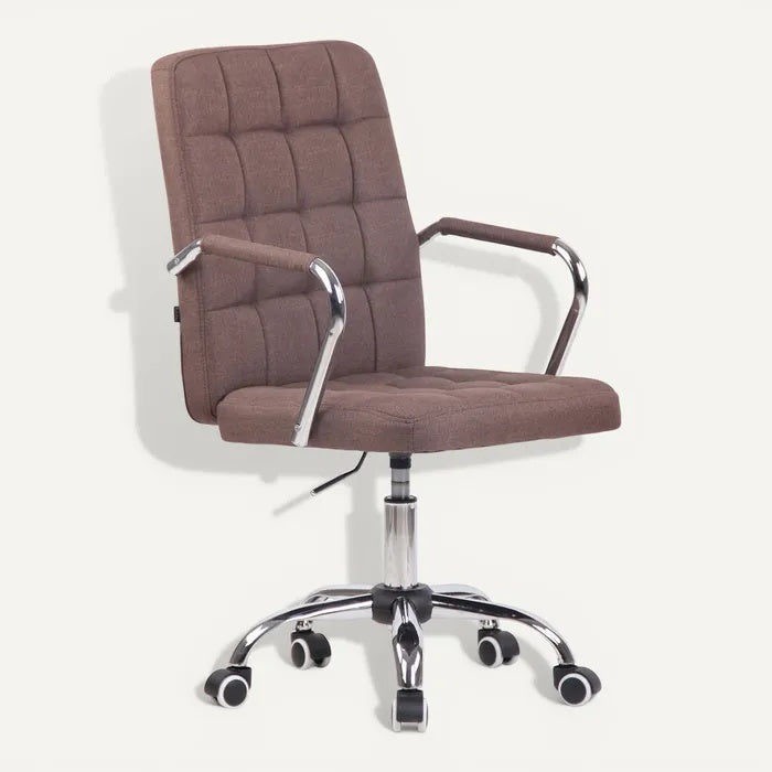 **Ergonomische Bruine Bureaustoel met Verstelbare Hoogte**